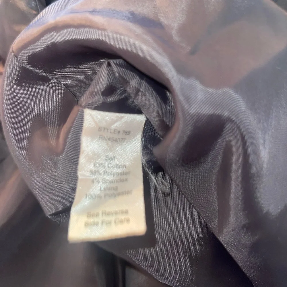Cabi Style 769 Work it Graphite Peplum‎ Lined Blazer Jacket Size 6